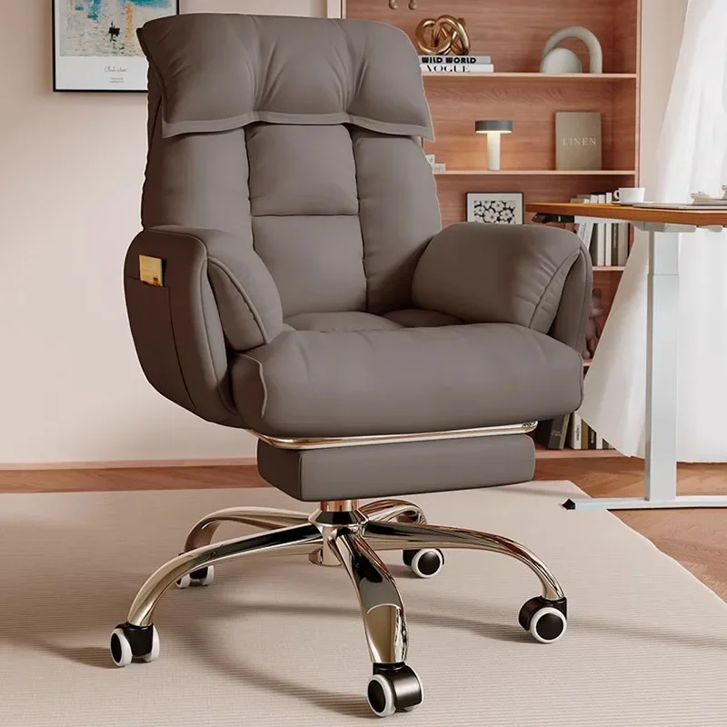 Sillas de oficina cómodas para videojuegos, sillas de oficina con ruedas para sala de estar, silla reclinable ergonómica, muebles para jugadores