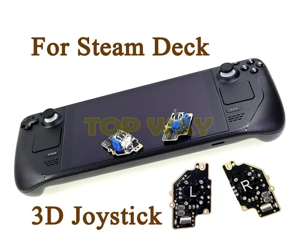 5sets Replacement For Steam Deck Electromagnetic 3D Sensor Analog L R Joystick Module Left Right
