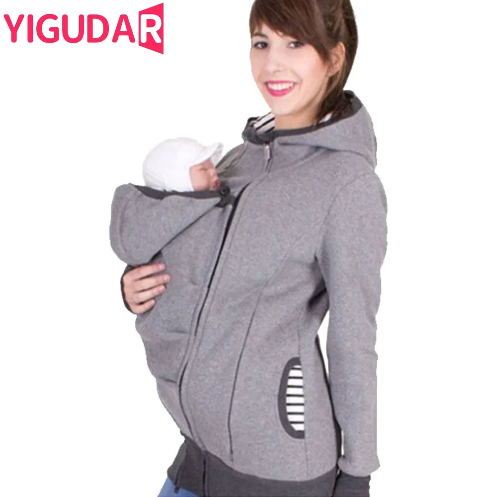 

pregnant Women Kangaroo Baby Carrier Hoodies Jacket maternity hoodies detachable pregnancy photoshoot Hoodies nursing clothes
