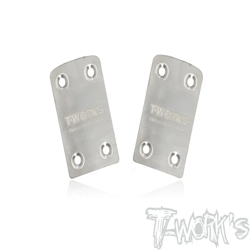 Original T works TO-220-SRX Stainless Steel Rear Chassis Skid Protector ( Serpent SRX8 EVO) 2pcs. Rc part