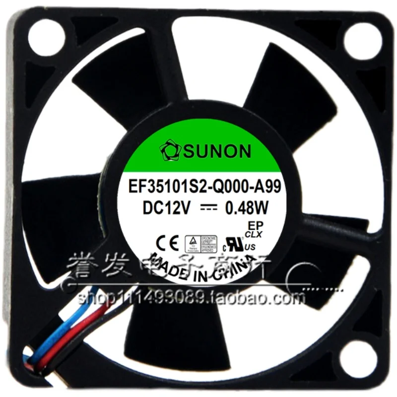 NOVO RADIADOR DE VENTILADOR DE REFRIGERAÇÃO ORIGINAL EF35101S2-Q000-A99 12V 0,48W 3510 35x35x10mm