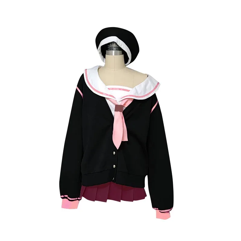 

Костюм Синего Архива Shimoe Koharu 2025 года, костюм на Хэллоуин для ролевых игр, женский костюм для девочек, черная матросская юбка для косплея, прекрасный сгусток