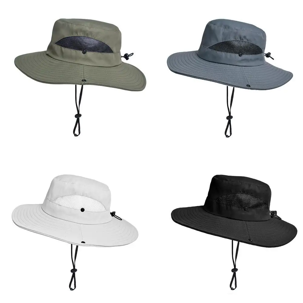 Men\'s Sunshade Large Eaves Sun Hat Riding Hiking Fishing Outdoor Fisherman\'s Cap Fashion Sun Hat