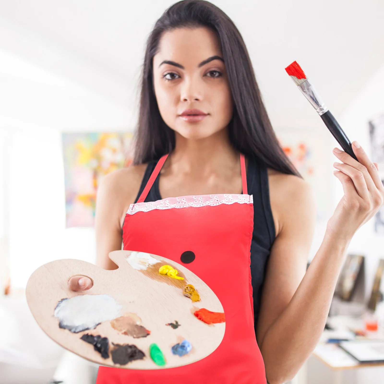 

Christmas Apron Wear Resistant Party Prop for Cosplay Restaurant Waitress Festive Decoration Christmas Decorations