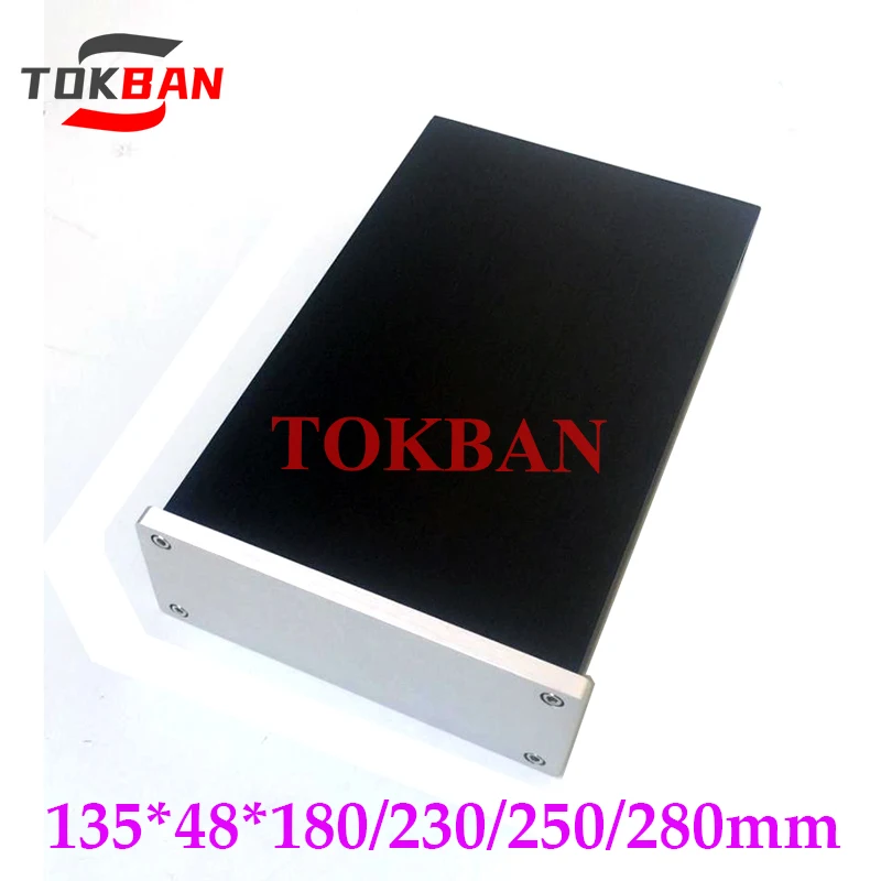 

Tokban Audio 1506B 135*48*180/230/250/280mm Aluminum Power Amplifier Chassis Enclosure DIy HIFI Preamplifier Case Shell