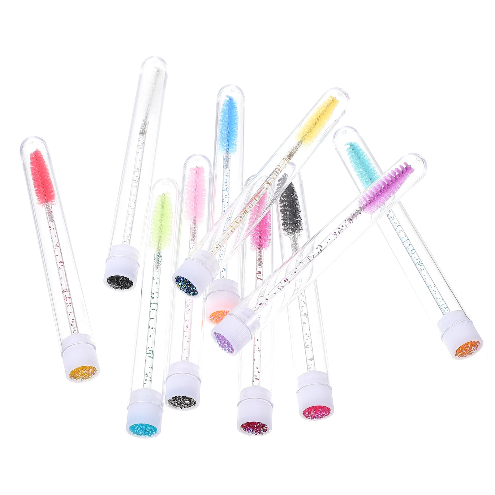 20Pcs Eyelash Brush Compact Lightweight Portable Makeup Tools for Personal Use Lash Brow Comb Mascara