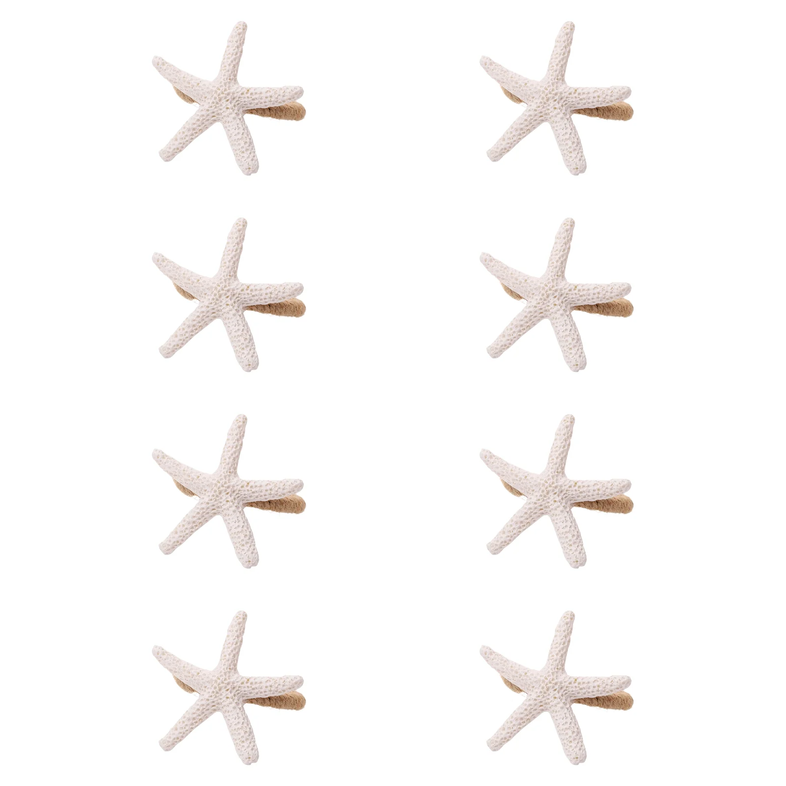 

Beach Themed Party Starfish Napkin Ring Artistic Starfish Napkin Ring Creative Design Hotel Dining Decor Synthetic Resin