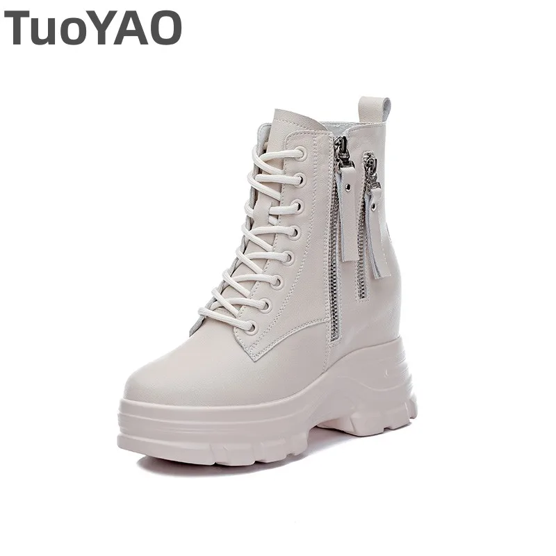 

Весенние ботильоны из синтетической кожи 9 см, мотоциклетные осенние осенние туфли на танкетке с мягкой подкладкой, женская обувь, женские ботильоны