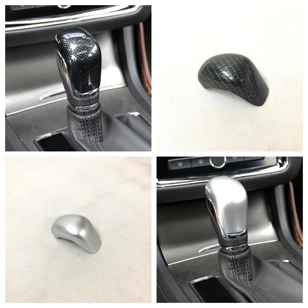 For MG ZS MG6 MG3 RX5 2017 2018 2019 2020 ABS Carbon Gear Head Shift Knob Cover Trim Car Styling Interior Decoration Accessories