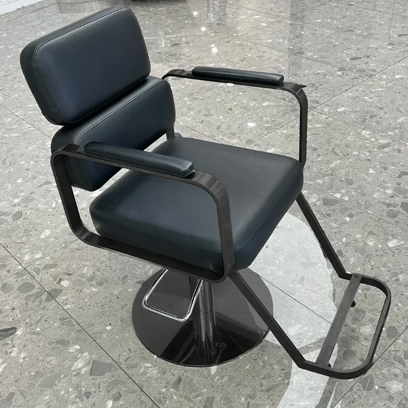 Cómoda Silla de Barbería Retro, Silla de Peluquería Nórdica Simple, Silla de Barbería de Alta Gama Moderna para Salón, Muebles para el Hogar