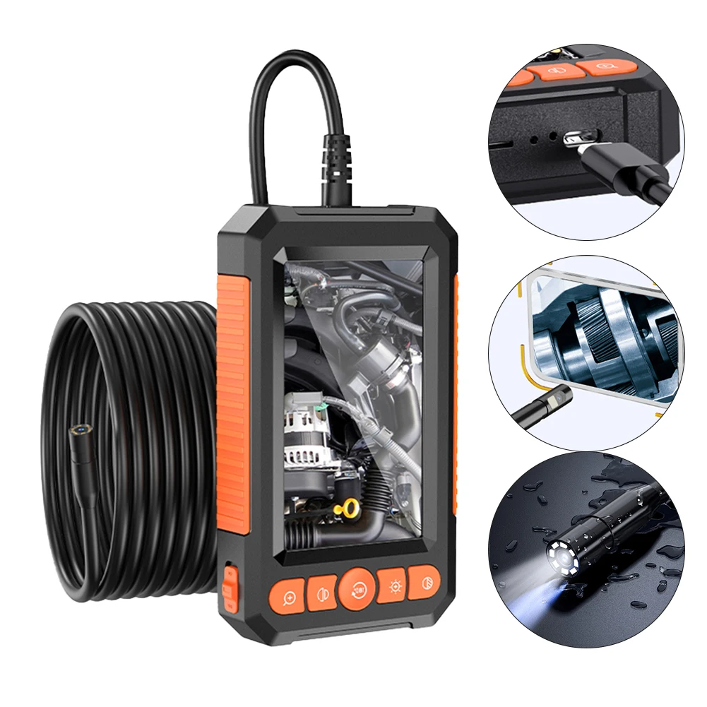 Borescope Inspection Tool Equipped with a Bright LCD Display Two Lenses for Enhanced Viewing Capabilities in Any Environment
