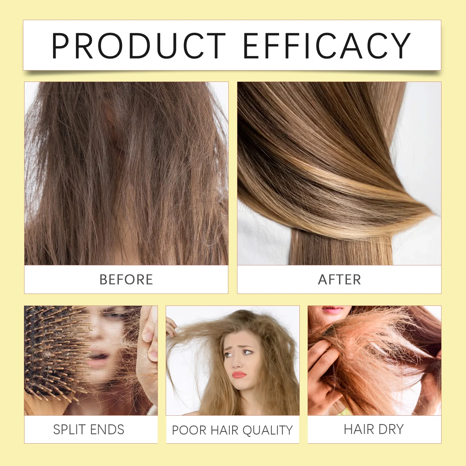 100ml Ginseng Shampoo Repair Frizz Damaged Hair  Nourishing Moisturizing Anti Dandruff Oil Control Strengthen Hair Root view 5