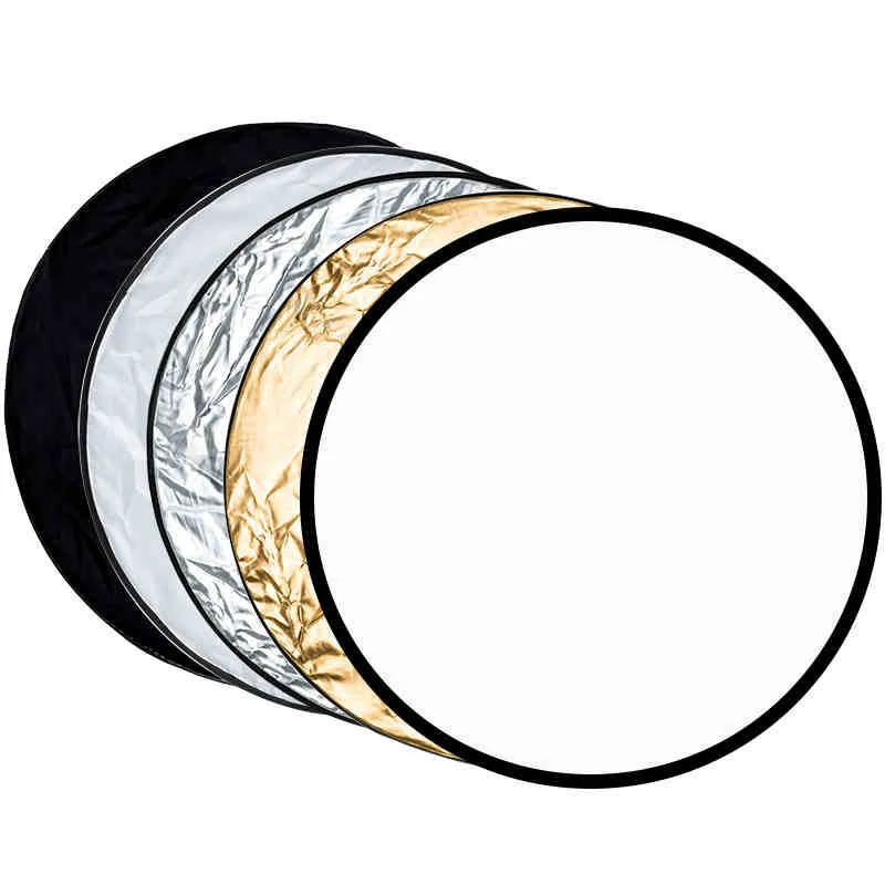 30cm 5in1 Multi-Disc Diffuers Light Round Reflector With Bag Collapsible Portable Gold Silver White Black for Photography Studio