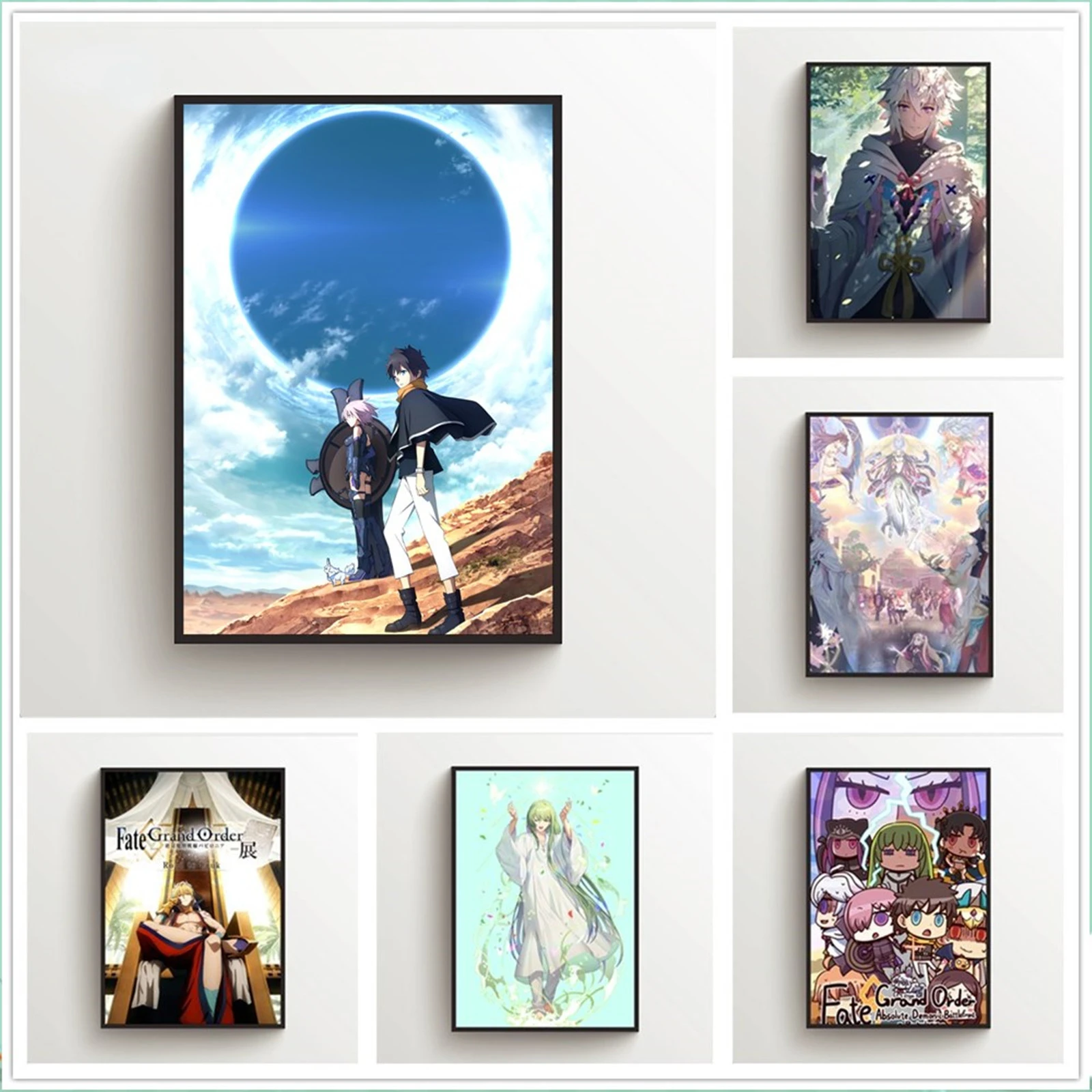 5D DIY Diamond Painting Fate Grand Order Anime Diamond Embroidery Full Diamond Mosaic Cross Stitch Set Home Decor Gift Art