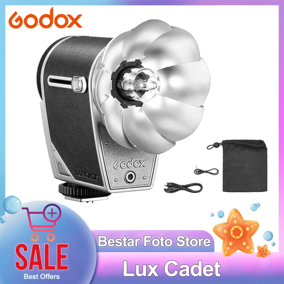 

Godox Lux Cadet Retro Camera Flash Flash Speedlite Trigger for Canon Nikon Fujifilm Olympus Sony Camera