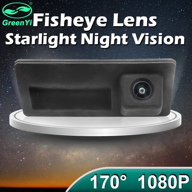GreenYi 170 °   Kamera cofania 1080P AHD do samochodów VW Volkswagen Golf Passat B7 B6 Tiguan Jetta MK6 Audi A3 A4 A5 Q5 A6 B6