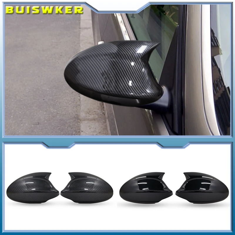 For BMW 1 Series and 3 Series E81 E82 E87 E88 E90 E91 E92 E93 2005-2009 Car Side Mirror Covers Carbon Fiber