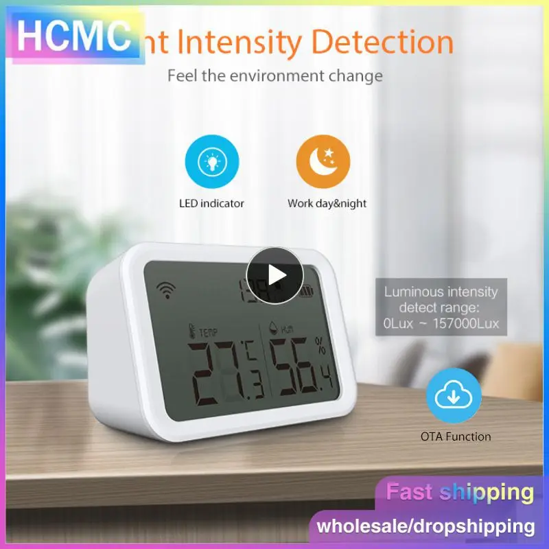 

Temperature And Humidity Sensor Real-time Detection Smart Tuya Battery Display Thermometer Detector Smart Thermometer