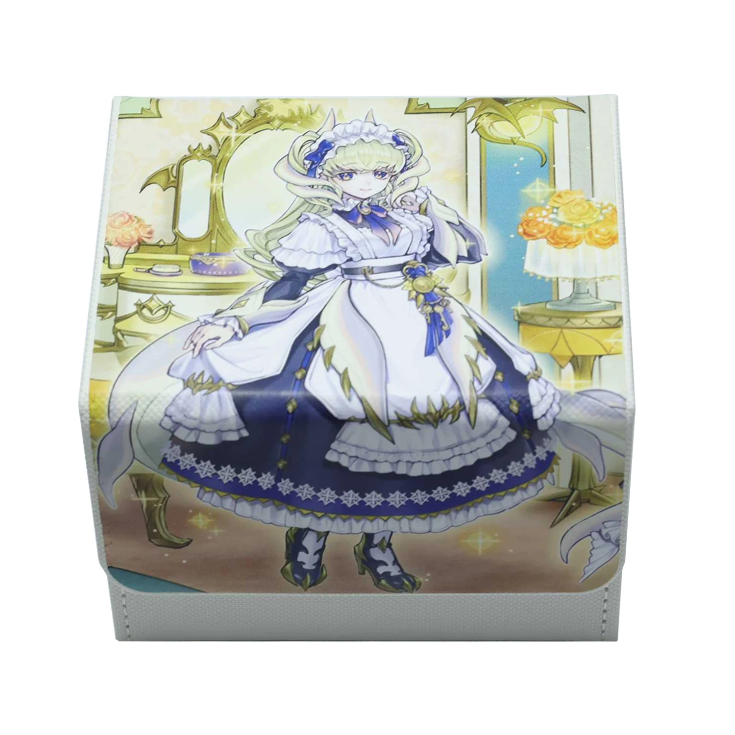

Diy Yu-Gi-Oh! Lady's Dragonmaid Card Storage Box Opcg Ws Ptcg Ygoleather Magnetic Card Storage Box Anime Card Gift