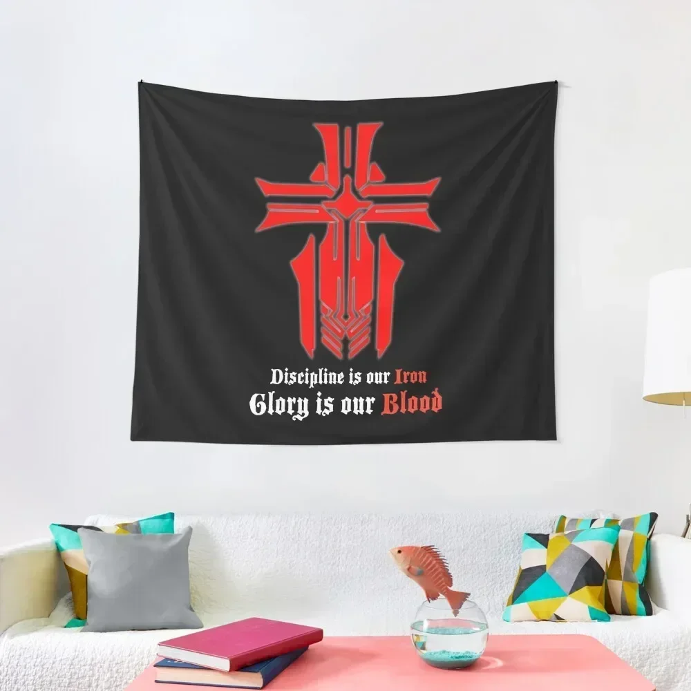 

Azur Lane - Iron Blood Logo with slogan Black Tapestry House Decor Home Decoration Accessories Tapestry