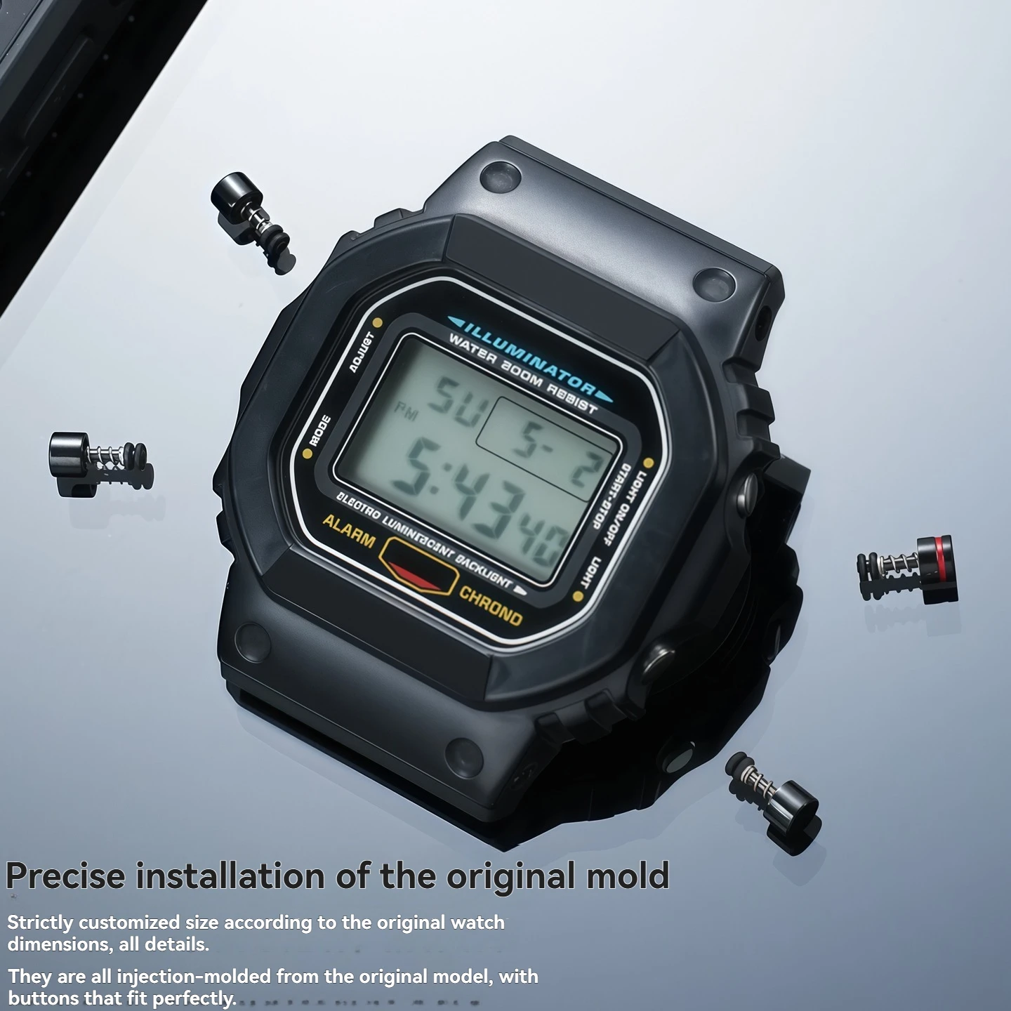 For  G-Shock Casio DW5600 watch timing button GW-B5600 GW-M5610 dial function button accessories