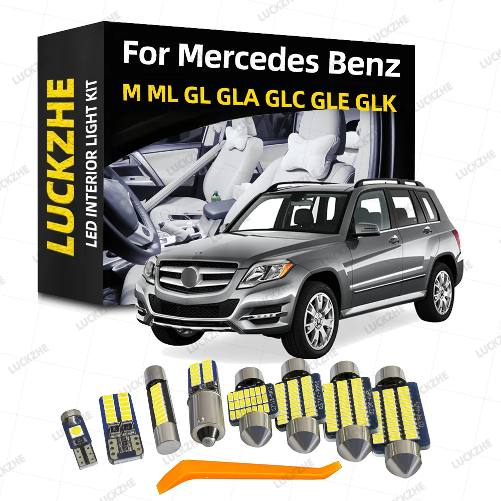 Car LED Interior Lights Canbus For Mercedes Benz M ML GL GLA GLC GLE GLK Class W163 W164 W166 X164 X166 X204 X156 X253