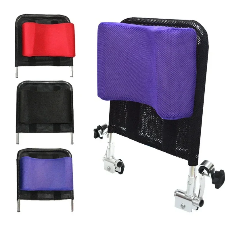 

Disability accessories Wheelchair Headrest Neck Support Mesh Cloth Breathable Adjustable Angle Wheelchair Head Pillows