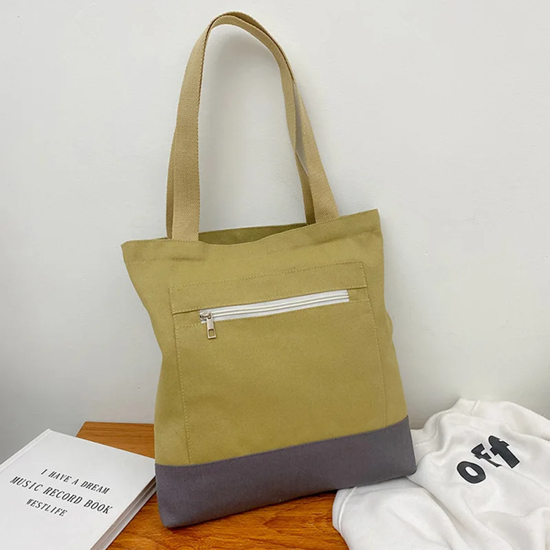 Bolso de lona INS para mujer con cremallera, bolsos Hobo, bolso de gran capacidad, bolso holgado, bolso de viaje para ir al trabajo, monederos y bolsos