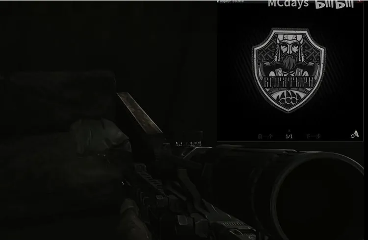 Escape from Tarkov Gestickter Aufnäher Knight MMAC Black Division Bogatyrs Taktisches Armband für Kleidung, Rucksack, DIY-Dekoration – Detail 3