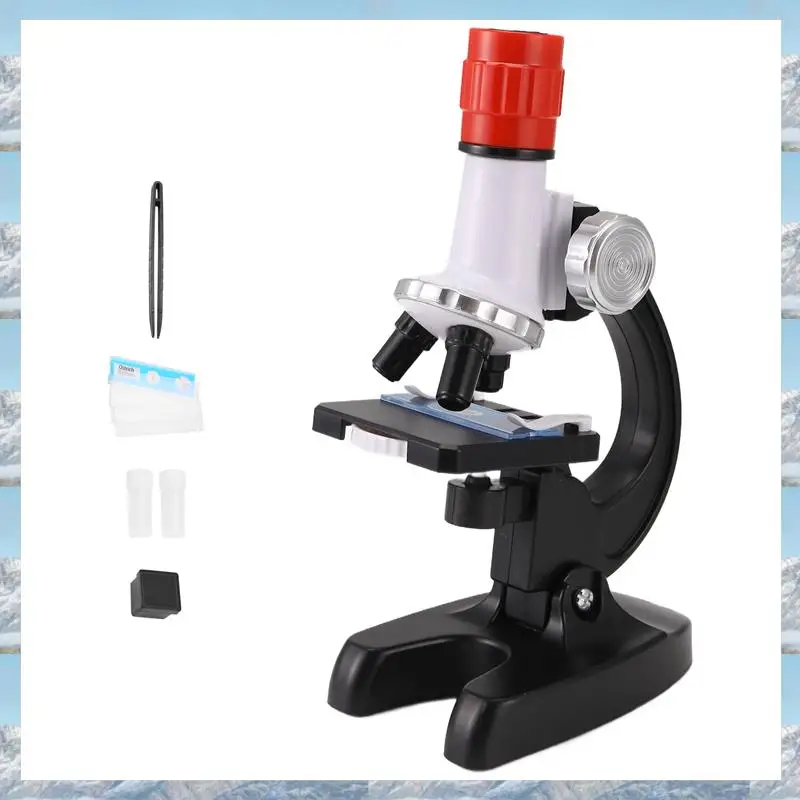 

2025 Hot Style Children's Microscope Toy 1200 Times Student Scientific Experiment Puzzle Science And Education Toy Set