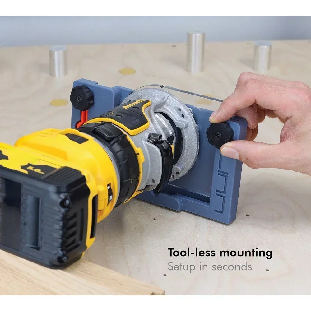 Imagem -02 - Adaptador do Guia do Trilho para o Router e o Makita do Dewalt 18v Não Incluem Ferramentas e Bateria