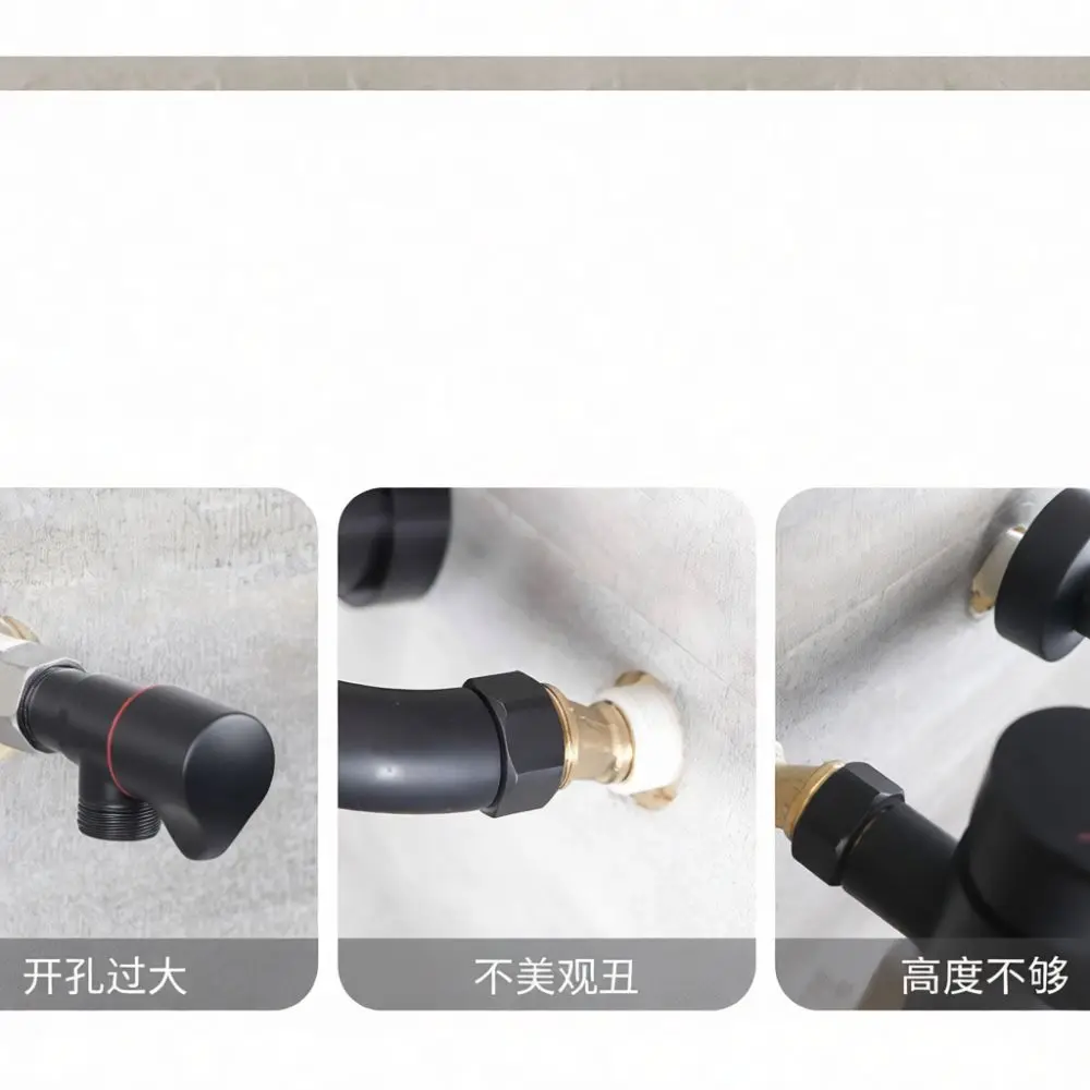 Wall Flange Escutcheon For Shower Pipe Decorative Cover Bathroom Plumbing Fixture Hole Protection Modern Simple Style