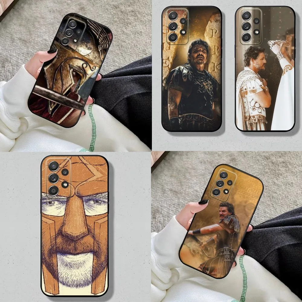 

P-Pedro Pascal G-Gladiator 2 Phone Case For Samsung S24,S23,S22,S21,S20,S10,S10E,S9 Plus FE Note 20 Plus Soft Black Cover Shell