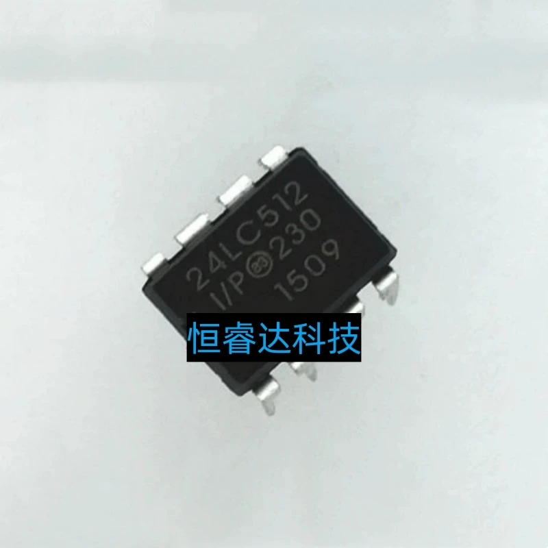 Free Shipping (10pcs-50pcs) 24LC512-I/P 24LC512 DIP-8 new IC In stock!