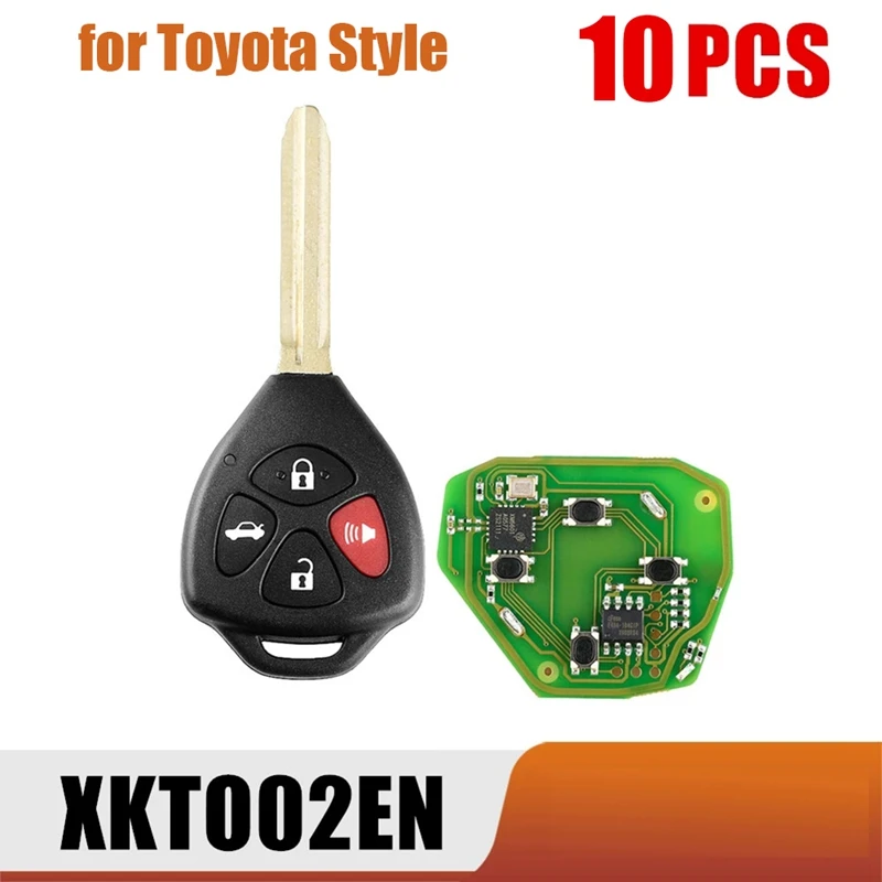 Remote Key Fob Car Remote Key For Xhorse XKTO02EN Universal Wire 4 Button For Toyota Style For VVDI Key Tool