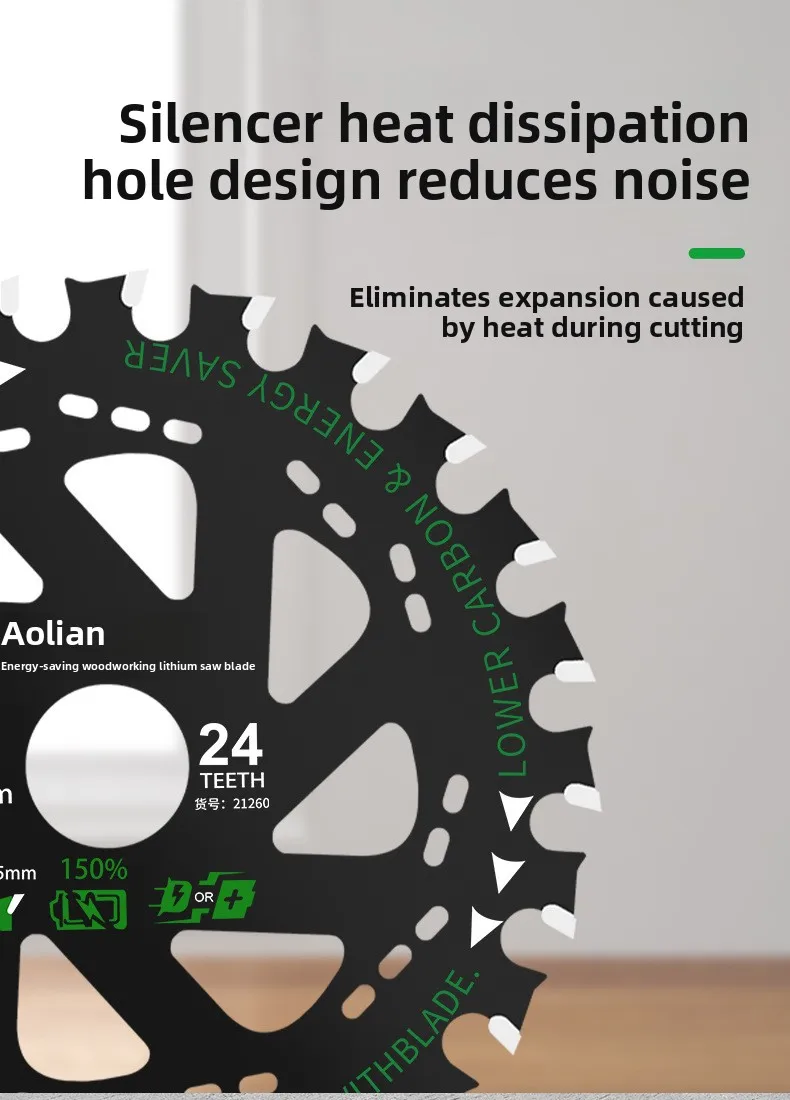 110mm/125mm/140mm/150mm Kreissäge Klinge Holzbearbeitung Wechselnden Zahn 4/5/6 zoll Schneiden Maschine Sägeblatt Energiesparende Typ – Detail 7