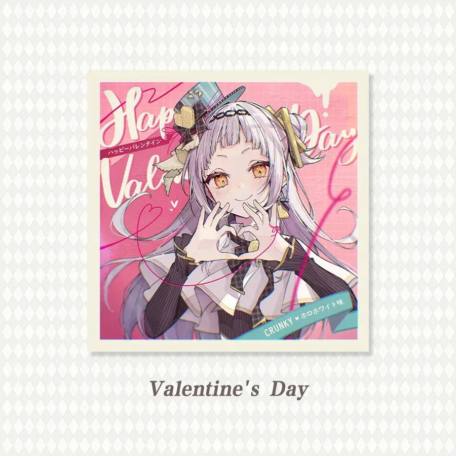 Anime Hololive Vtuber Murasaki Shion Yuzuki Choco Cosplay postcard collection card badge Christmas birthday gift