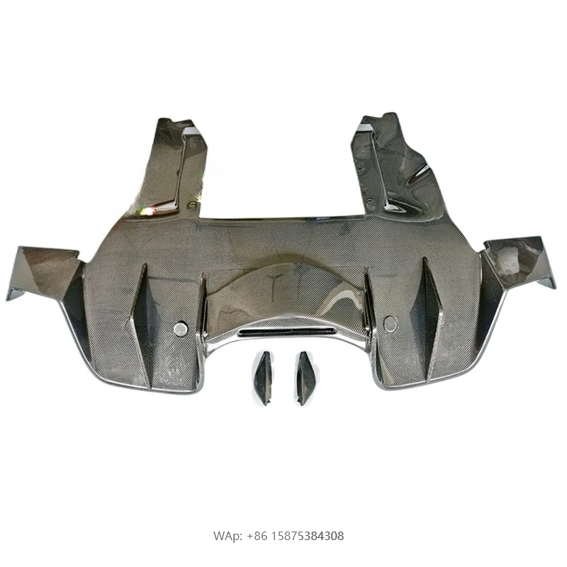 

For McLaren MP4-12C 625C 650S Upgrade 675LT Style Carbon Fiber Rear Lip Rear Bumper Diffuser Body Kit