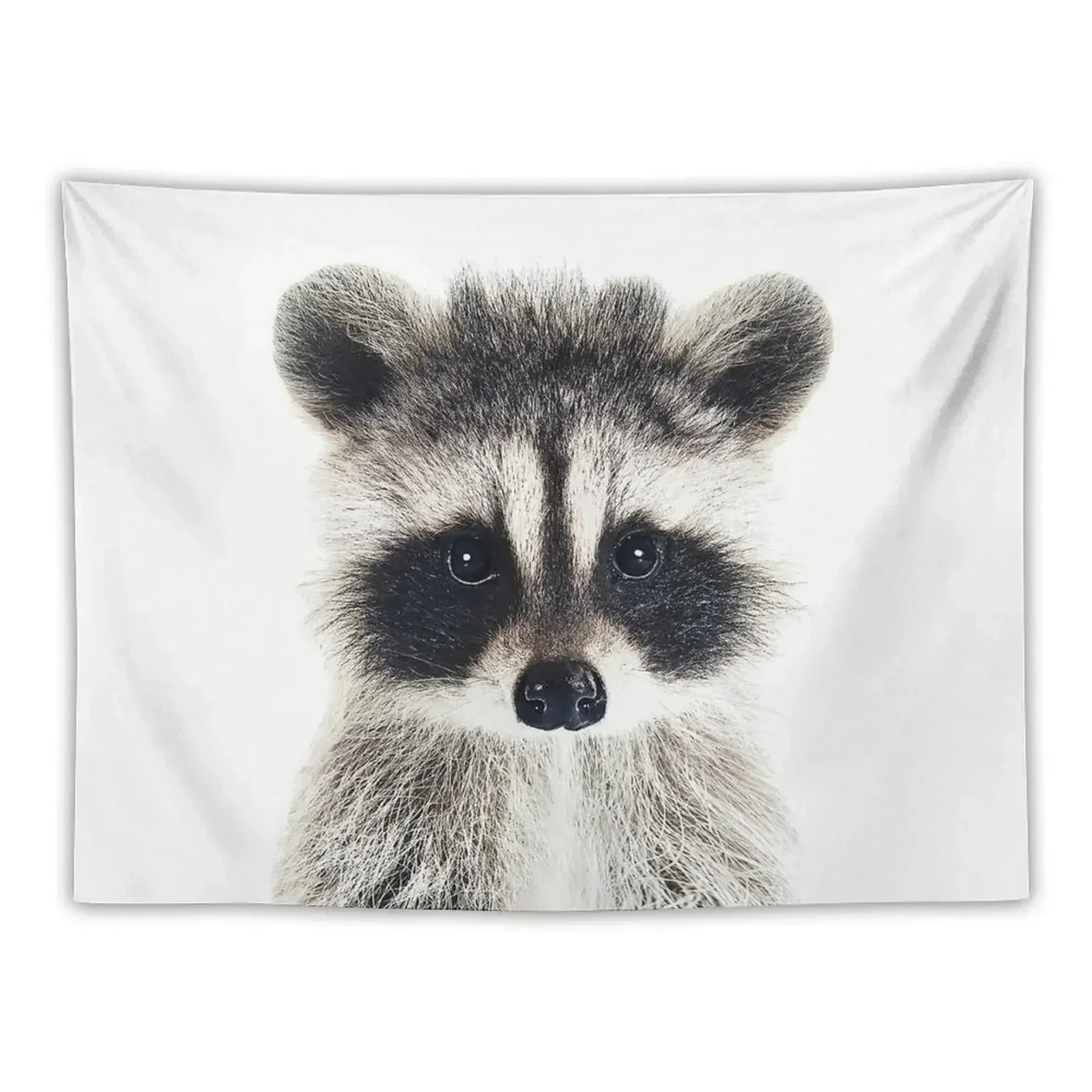 

Baby Raccoon Portrait Tapestry Bedrooms Decorations Art Mural Aesthetic Room Decor Korean Decor For Bedroom Tapestry