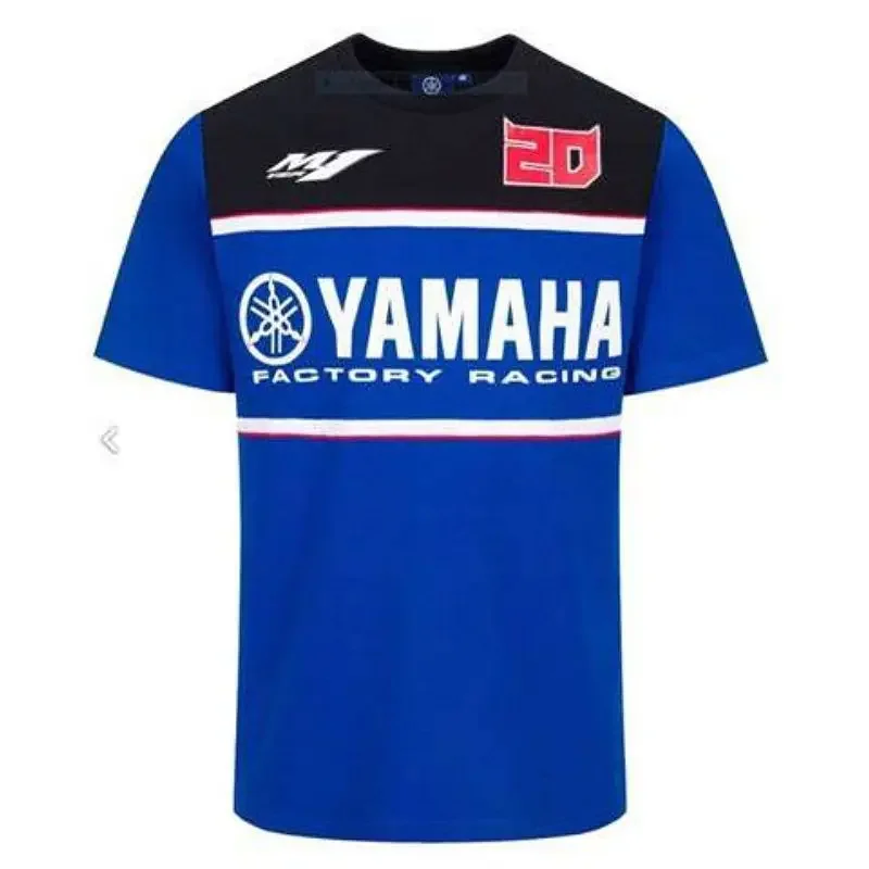 Yamaha 3D printed short-sleeved cycling T-shirt for men, outdoor extreme sports wear, motorcycle team uniform