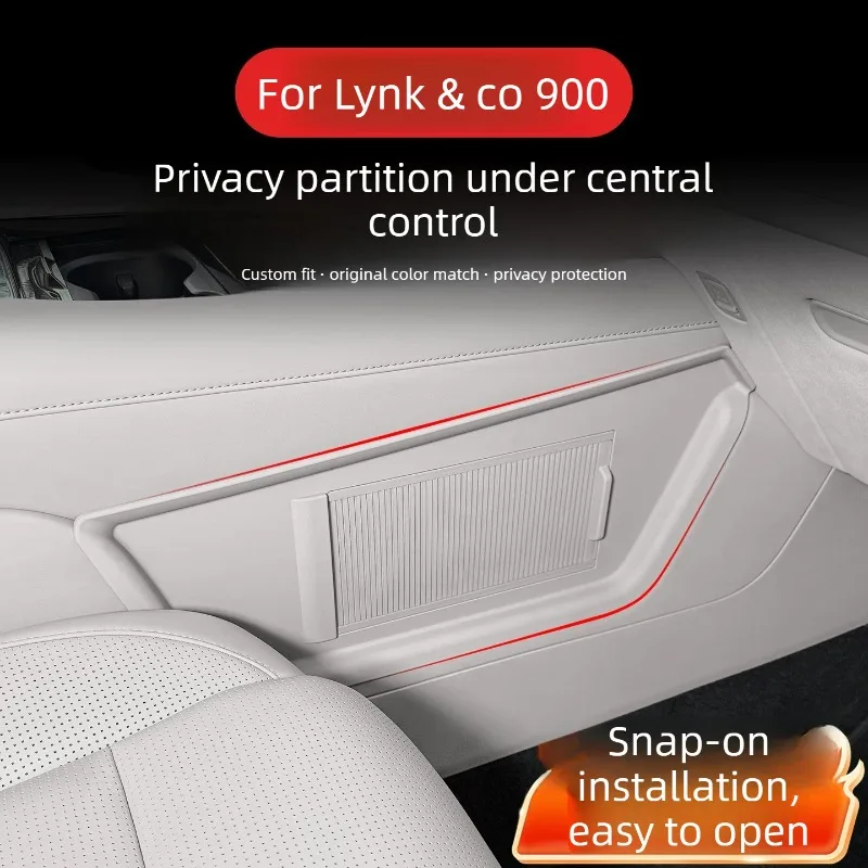

For Privacy Storage Partition Organizer Box Under Center Console for Lynk & Co 900, Interior Modification Accessories