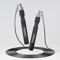 Fitness Jump Rope, anti-tangle racing rope, aluminum alloy handle, buckle design can switch 3.0-5.0 different weight rope