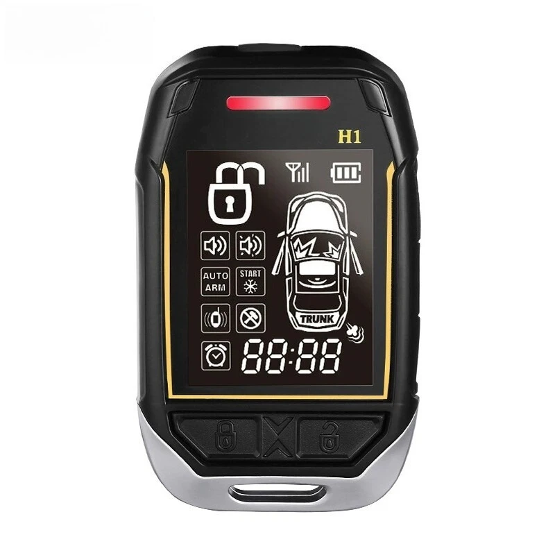 Car alarm one-click start two-way car burglar alarm 1500 meters remote control remote alarm