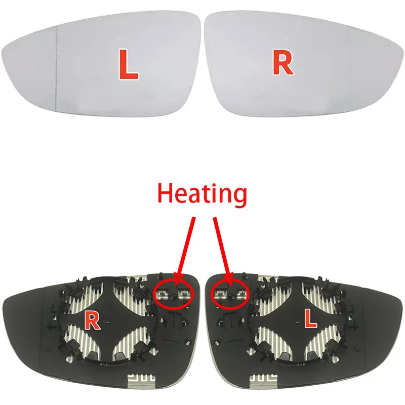 

Для Volkswagen VW Sagitta, Magotan B7, Passat CC и Cyccus Weiling Bora: левое/правое зеркало заднего вида с подогревом, стекло зеркала.
