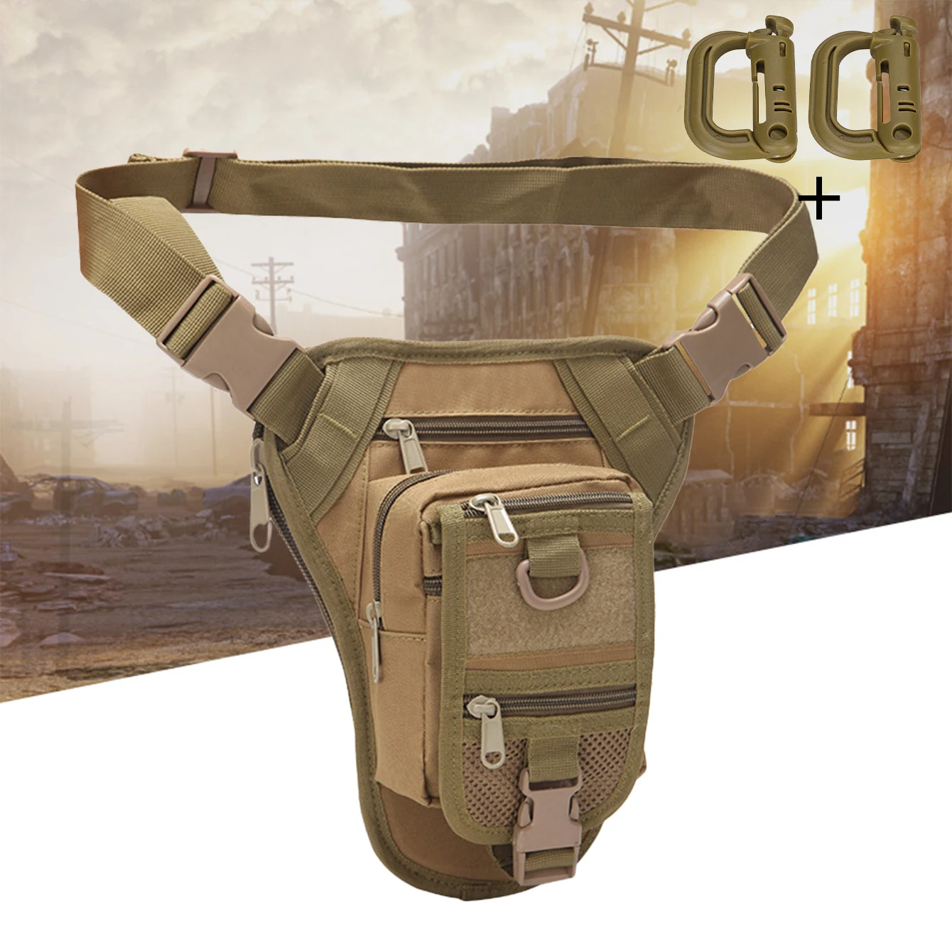 

Прочная и износостойкая, регулируемый пояс, многофункциональная поясная сумка, подходящая для путешествий и исследований.