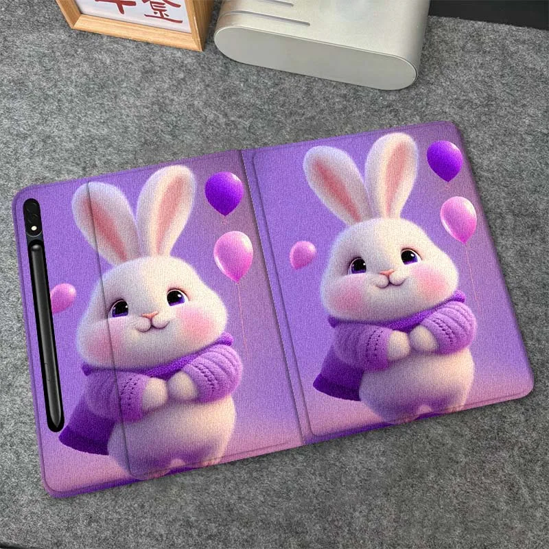 

Dog Rabbit Cartoon Cute Art For Samsung Galaxy Tab S6 S7 S8 S9 S10 FE Plus Lite Soft Flexible Support Tablet Case Gift