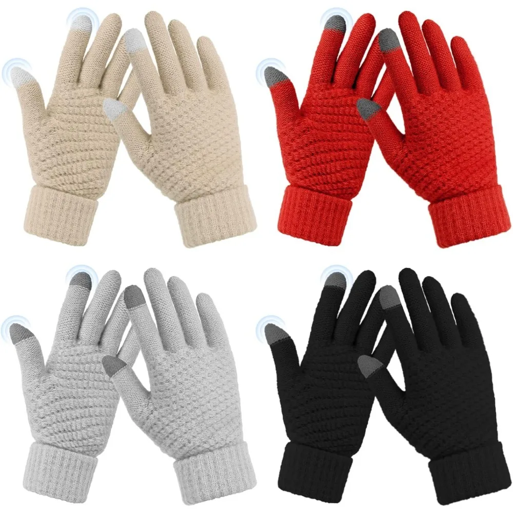 

Женские зимние перчатки с сенсорным экраном для холодной погоды, подарки на день рождения для взрослых женщин, ее маму, жены