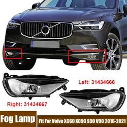 Car Accessories LED Fog Lamp Front Bumper Fog Light Signal Lamp Assembly For Volvo XC60 XC90 S90 V90 2016-2021 31434666,31434667