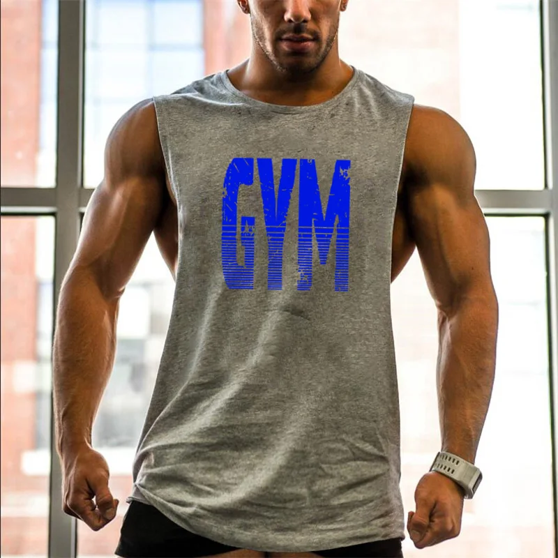 Mens Casual Running Vests Summer Cotton Breathable Sleeveless T-shirts Gym Bodybuilding Fitness Tank Tops Open Side Dot Clothing