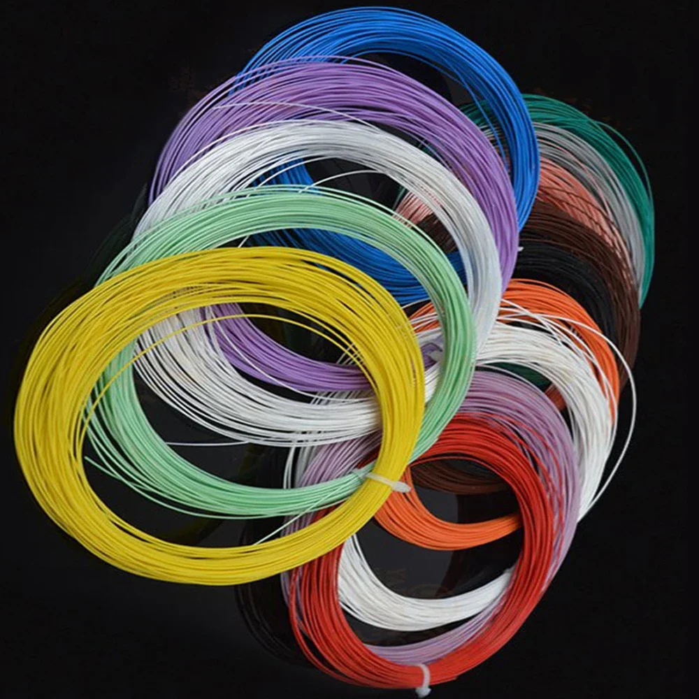 

Посеребренный кабель 20 AWG OD 1,5 мм Кабель для наушников DIY Провод для наушников Аудиокабель из ПТФЭ Высокотемпературный провод